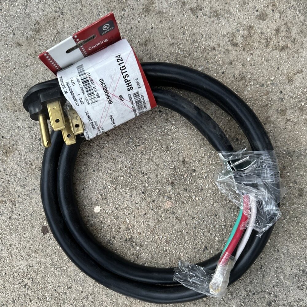 Frigidaire‎ 5304490724 6' 50 Amp 4 Wire Range Cord